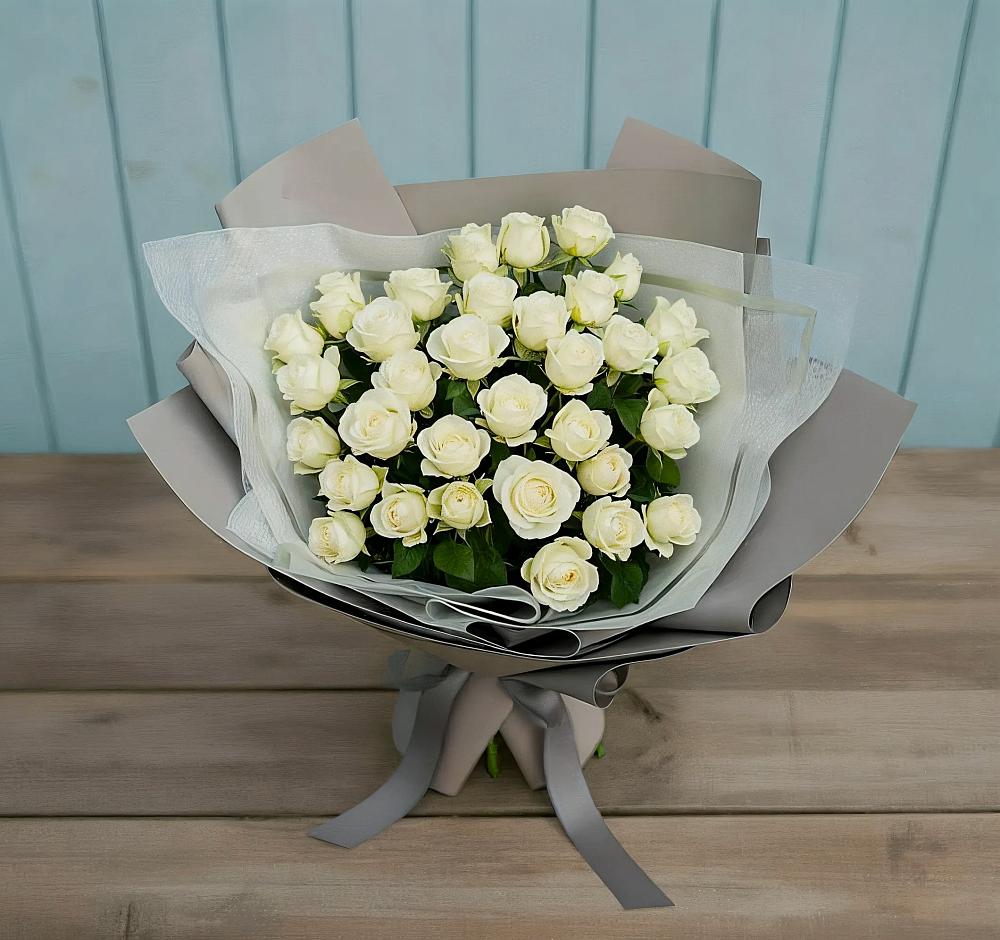 Букет Белоснежная нежность в Шемышейке