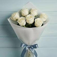 Букет 7 Белых роз Эдлесс Лав в Шемышейке