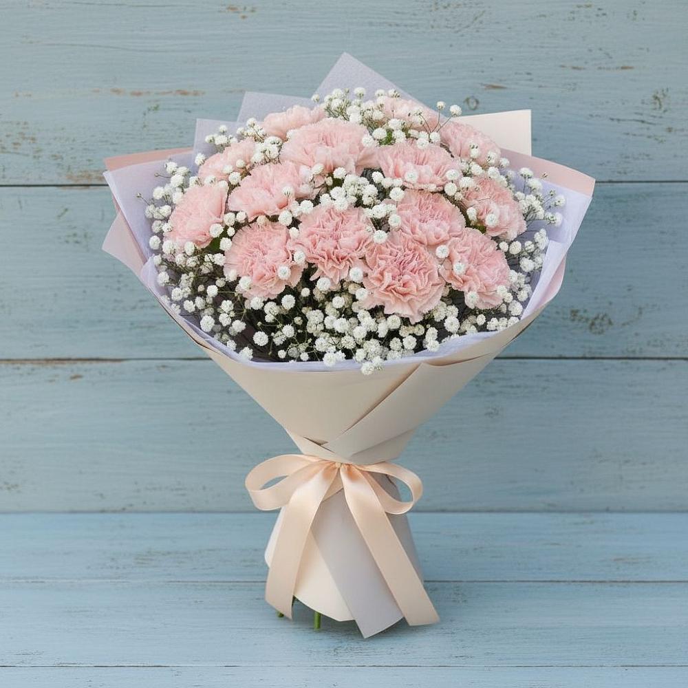 Букет цветов из: Гвоздики в Шемышейке