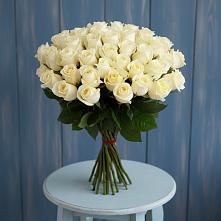 Букет 51 Белая роза Эдлесс Лав в Шемышейке