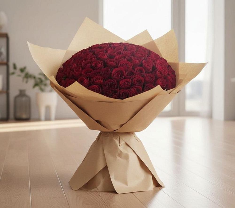 Букет 101 Красная роза в Шемышейке