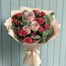 Букет цветов из:  Гвоздики и Розы #REPLACE_PRED# Шемышейке