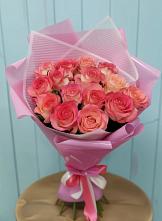 Букет 15 Розовых роз Равель в Шемышейке