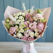 Букет цветов из:  Альстромерии и Розы #REPLACE_PRED# Шемышейке
